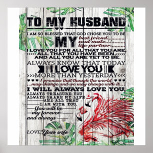 Poster Personalized perfect letter To my husband letter