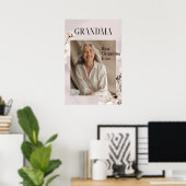Poster Personalized Photo Gift | Best Grandma Ever (Bureau à domicile)