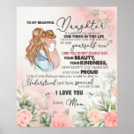 Poster Personalized To My Daughter From Mom<br><div class="desc">Personalized To My Daughter From Mom</div>