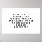Poster personalized wall art Minimalist Love Quote Wall A (Devant)