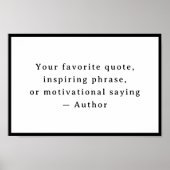 Poster Personalized  Your Funny Quote – Create Your Own (Devant)