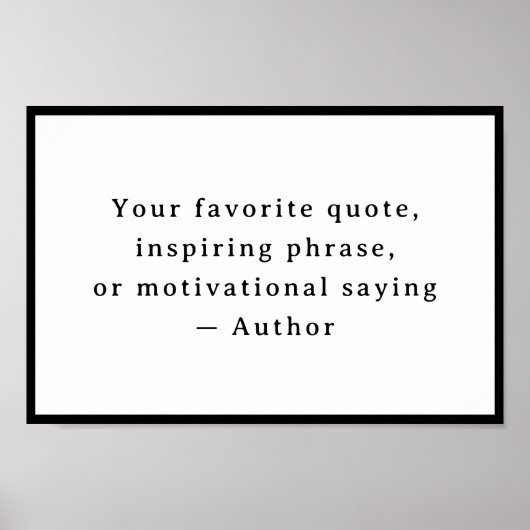 Poster Personalized Your Funny Quote – Create Your Own (Devant)