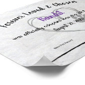 Poster Personalzied Pet Adoption Certificate  (Coin)