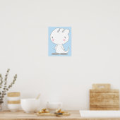 Poster Personnage de dinosaure apaisant. (Cuisine)