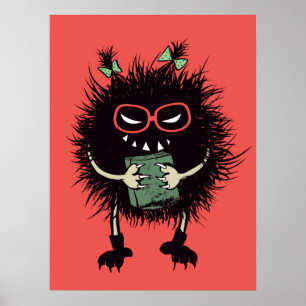 Poster Personnage de l'amant du livre malin - Lecture Edg