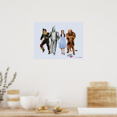 Poster Personnages Classiques du Magicien d'Oz (Cuisine)