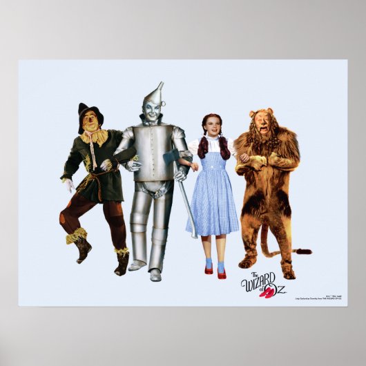 Poster Personnages Classiques du Magicien d'Oz (Devant)