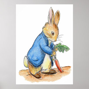 Poster Personnages de la pépinière Peter Rabbit Beatrix P