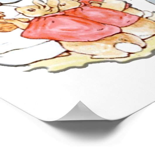 Poster Personnages de Nursery Peter Rabbit Beatrix Potter (Coin)