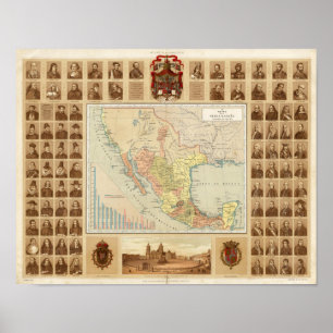Poster Personnages religieux et laïques du Mexique