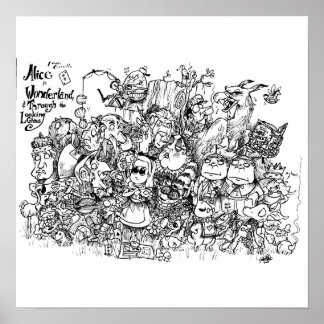 Poster Personnages Wonderland