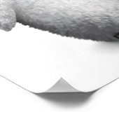 Poster Personnalisable Bébé Pingouin Dj avec casque (Coin)