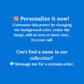 Poster personnalisable Cloud Lily Name