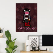 Poster personnalisable Emo Sock Monkey Character (Bureau à domicile)