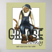 Poster personnalisable Grease Monkey (Devant)
