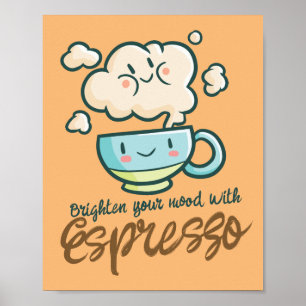 Poster Personnalisable Illuminez Votre Humeur avec Espres