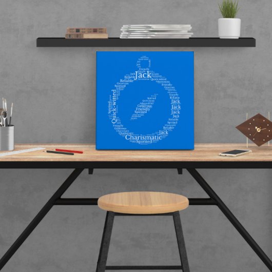 Poster personnalisable Jack Name Cloud