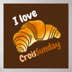 Poster Personnalisable J'aime CroisSunDay
