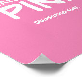 Poster Personnalisable Journée internationale du rose (Coin)