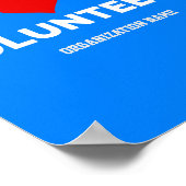 Poster Personnalisable Nous aimons nos bénévoles (Coin)