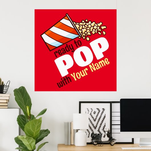 Poster Personnalisable prêt à POP (Bureau à domicile)