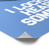 Poster PersonnalisableI " ! verrouillé mon coeur" (Coin)