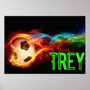 Poster personnalisation soccer poker enfants va aimer