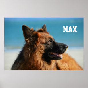 Poster Personnalisé 1 Photo et nom Membre de la famille