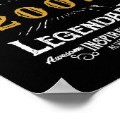 Poster Personnalisé 21e anniversaire 2002 Ajouter un nom  (Coin)