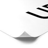 Poster personnalisé 24" x 16" Paysage PREMIUM (Coin)