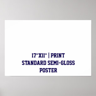 Poster Personnalisé 43x28 cm Standard Semi-Brillant
