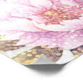 Poster Personnalisé 60e anniversaire Parties scintillant  (Coin)