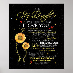 Poster Personnalisé À La Couverture De Ma Fille-Pas