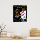 Poster Personnalisé À Ma Couverture Fille, (Cuisine)