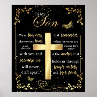 Poster Personnalisé À Ma Couverture Fils