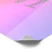 poster personnalisé ajouter votre devis rose et gr (Coin)