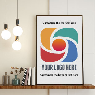 Poster Personnalisé Ajouter votre logo d'entreprise Entre