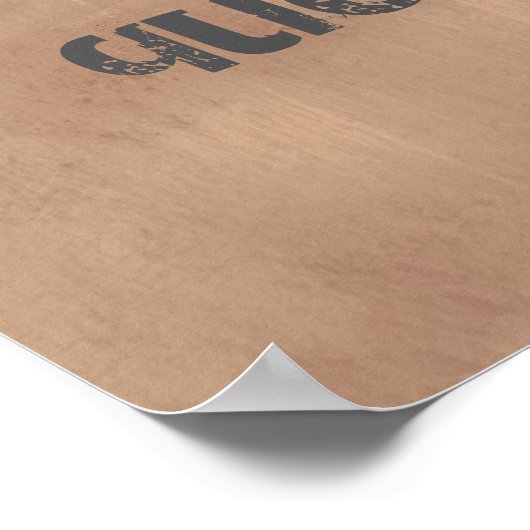 poster personnalisé ajouter votre propre devis (Coin)