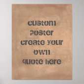 poster personnalisé ajouter votre propre devis (Devant)