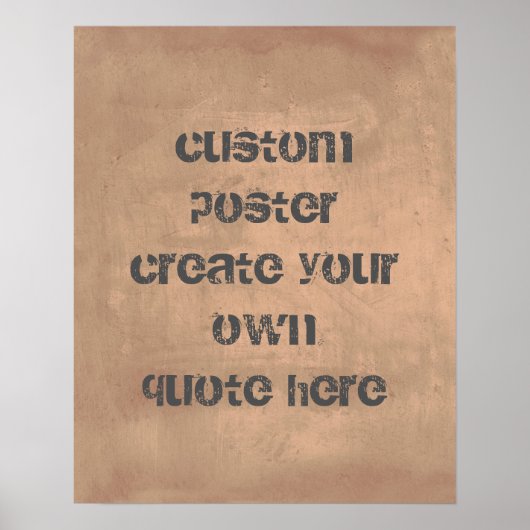 poster personnalisé ajouter votre propre devis (Devant)