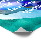 poster personnalisé ajouter votre propre devis aqu (Coin)