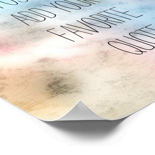 poster personnalisé ajouter votre propre devis ble (Coin)