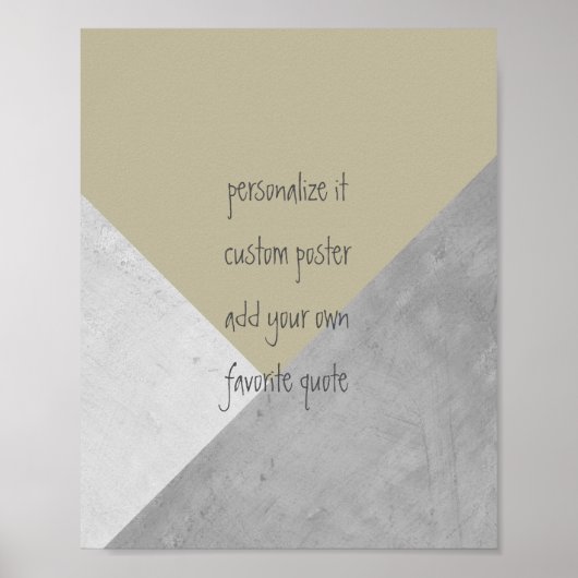 poster personnalisé ajouter votre propre devis géo (Devant)