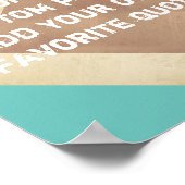 poster personnalisé ajouter votre propre devis tur (Coin)