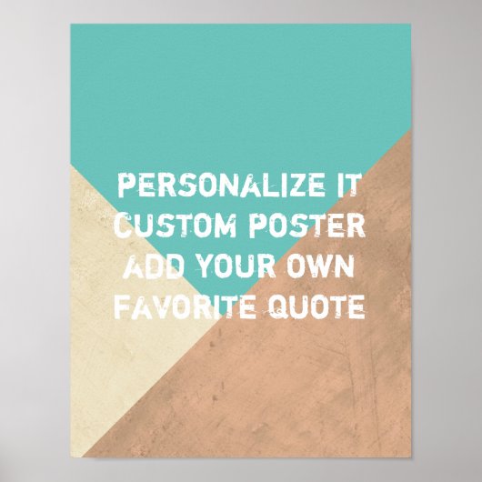 poster personnalisé ajouter votre propre guillemet (Devant)