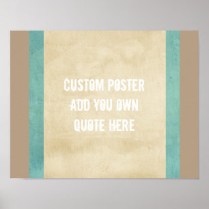 poster personnalisé ajouter votre propre guillemet