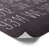 Poster Personnalisé ajoutez vos propres dates Our Love St (Coin)