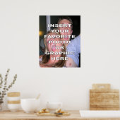 Poster personnalisé avec votre propre photo ou gra (Cuisine)