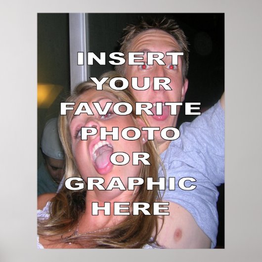 Poster personnalisé avec votre propre photo ou gra (Devant)