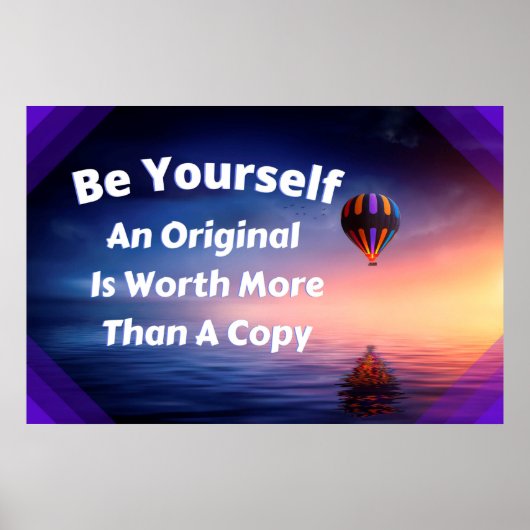 Poster personnalisé "Be Yourself" (Devant)